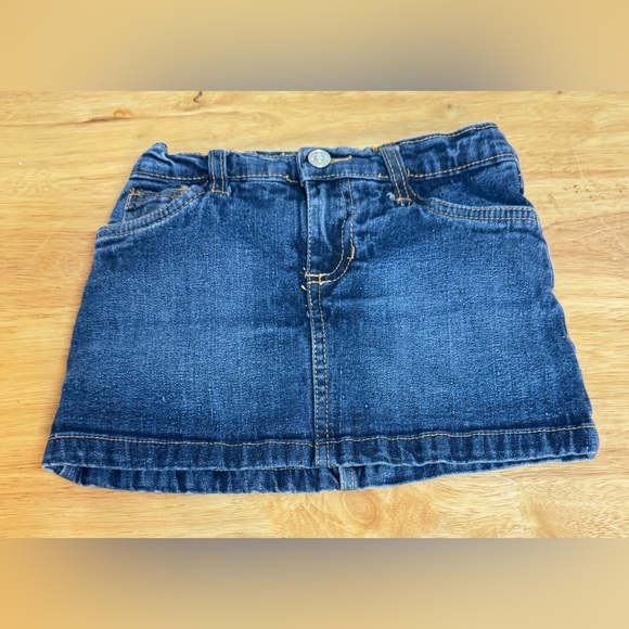 US Polo Girls Blue Denim Skort Skirt Size 5 - Picture 1 of 5